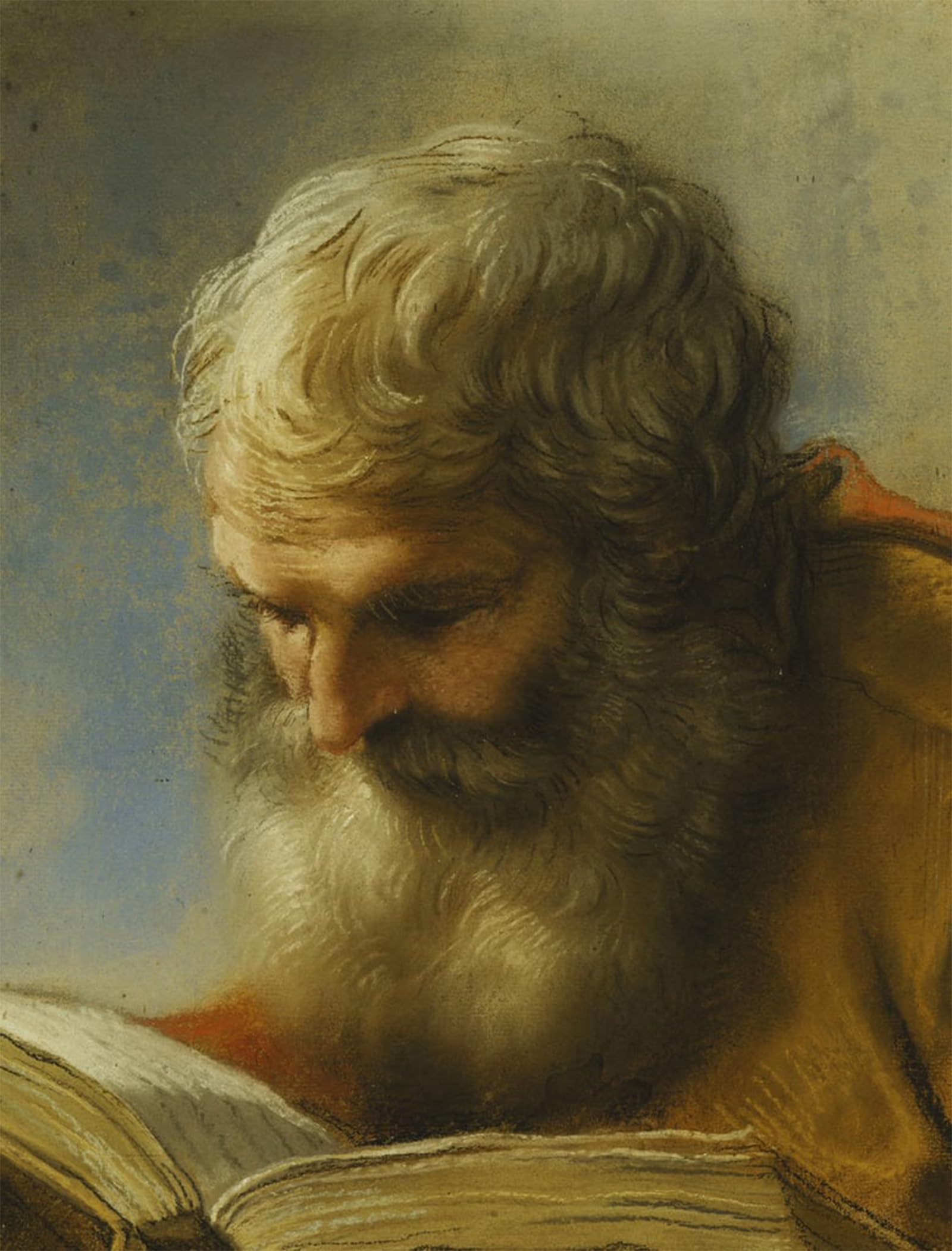 POSTERIIk Famous Print Pop Art Wall Art Graffiti a Bearded Apostle Reading by Benedetto Luti Art Prints for Home Decor 60x90cm