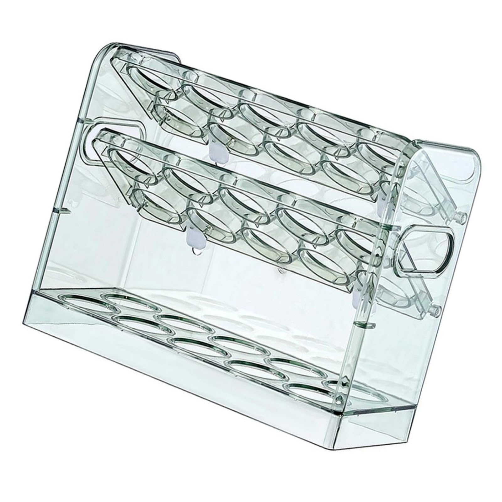 APGLSXY Fridge Mounted Eggs Holder with Visible Layers for Easy Counting and Organized Chicken Eggs Placement Fridge Door Holder