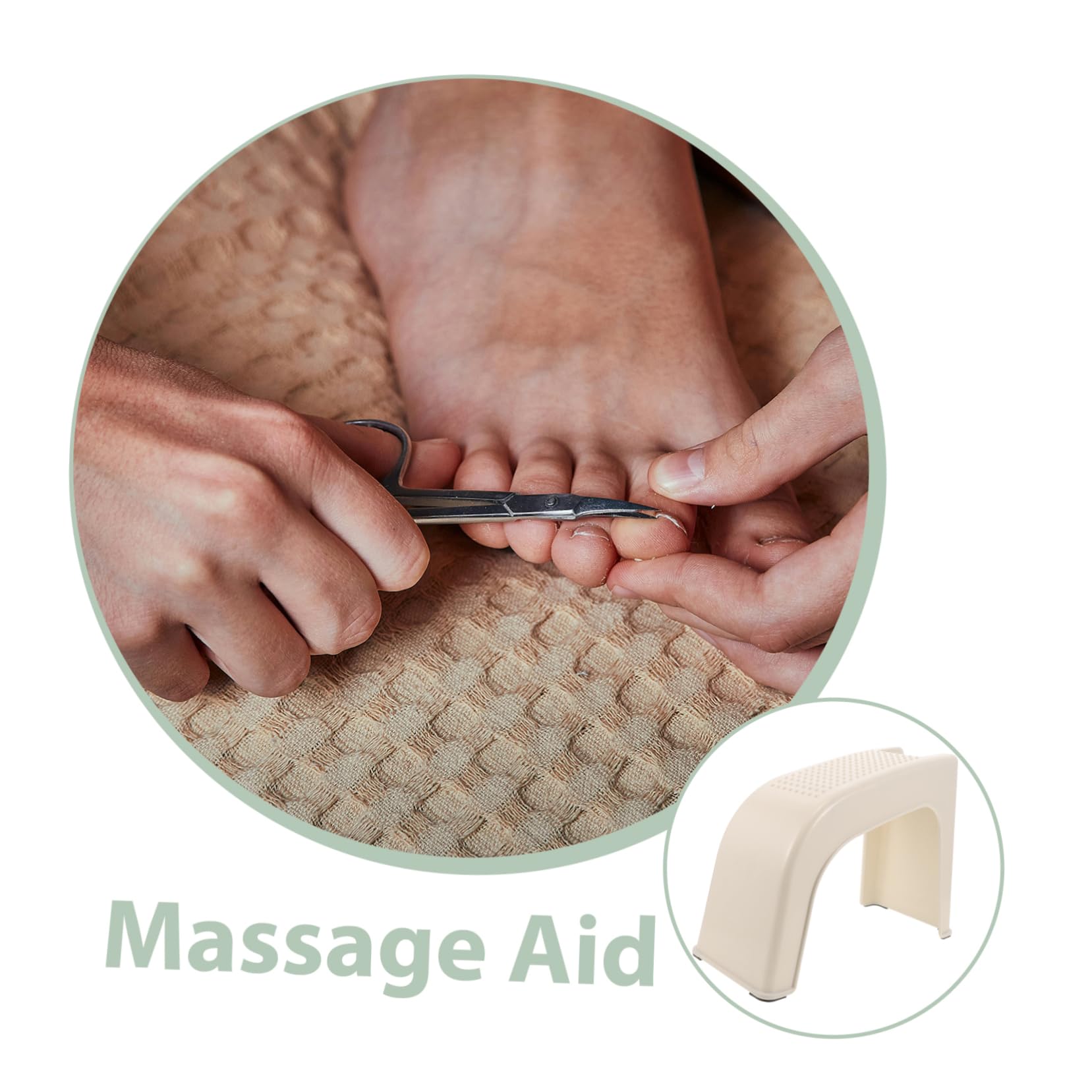 Ipetboom Manicure Foot Rest Stand Nonslip Plastic Foot Stool for Bathroom Step Stool Kitchen Nursing