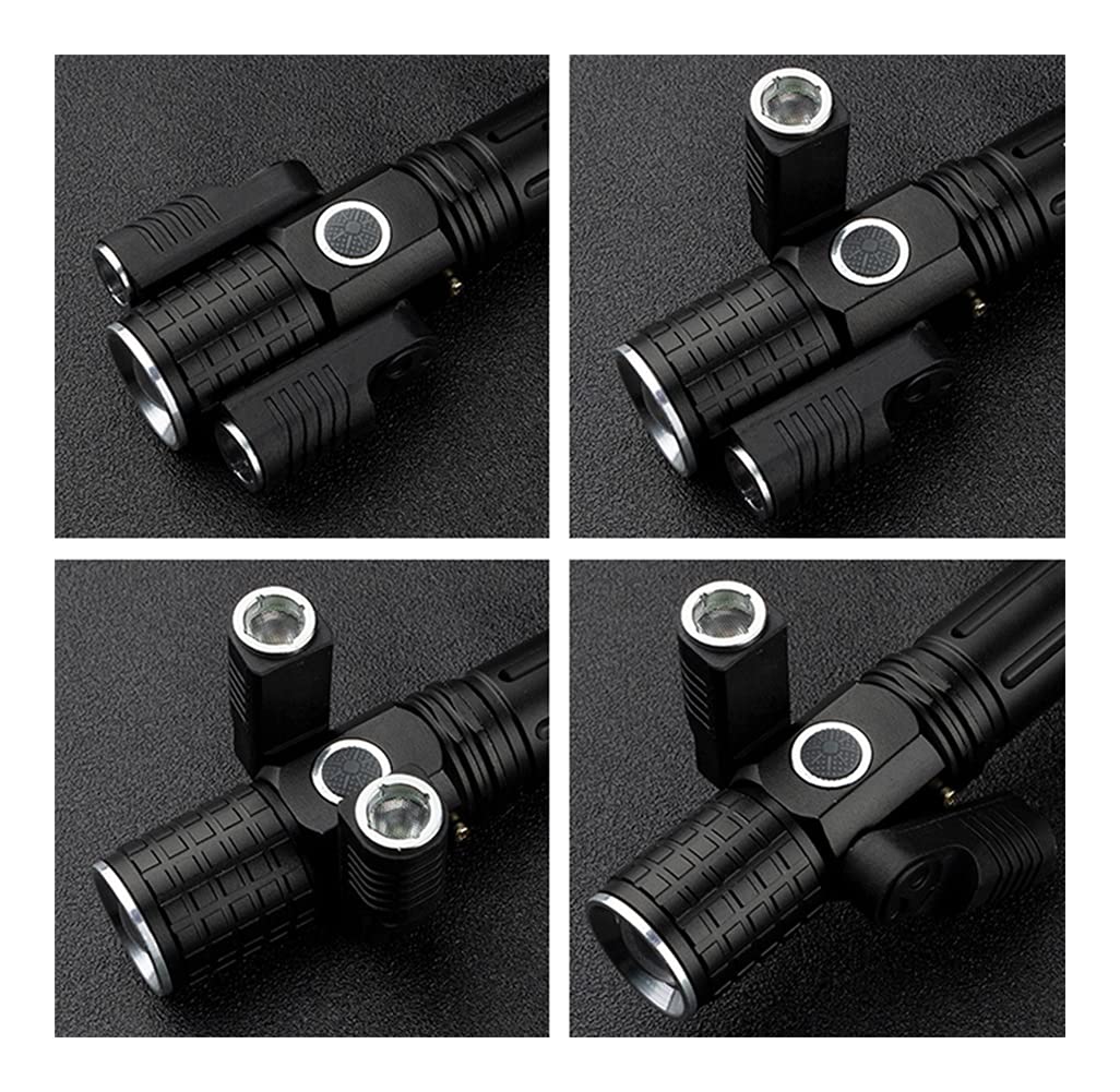 String Lights Odkształcalna latarka LED Super Bright Latarka 1T6 + 2XPE Zoomable 4 tryby oświetlenia Zasilane baterią 18650 na kemping, Oświetlenie festiwalu myśliwskiego (kolor: 4)