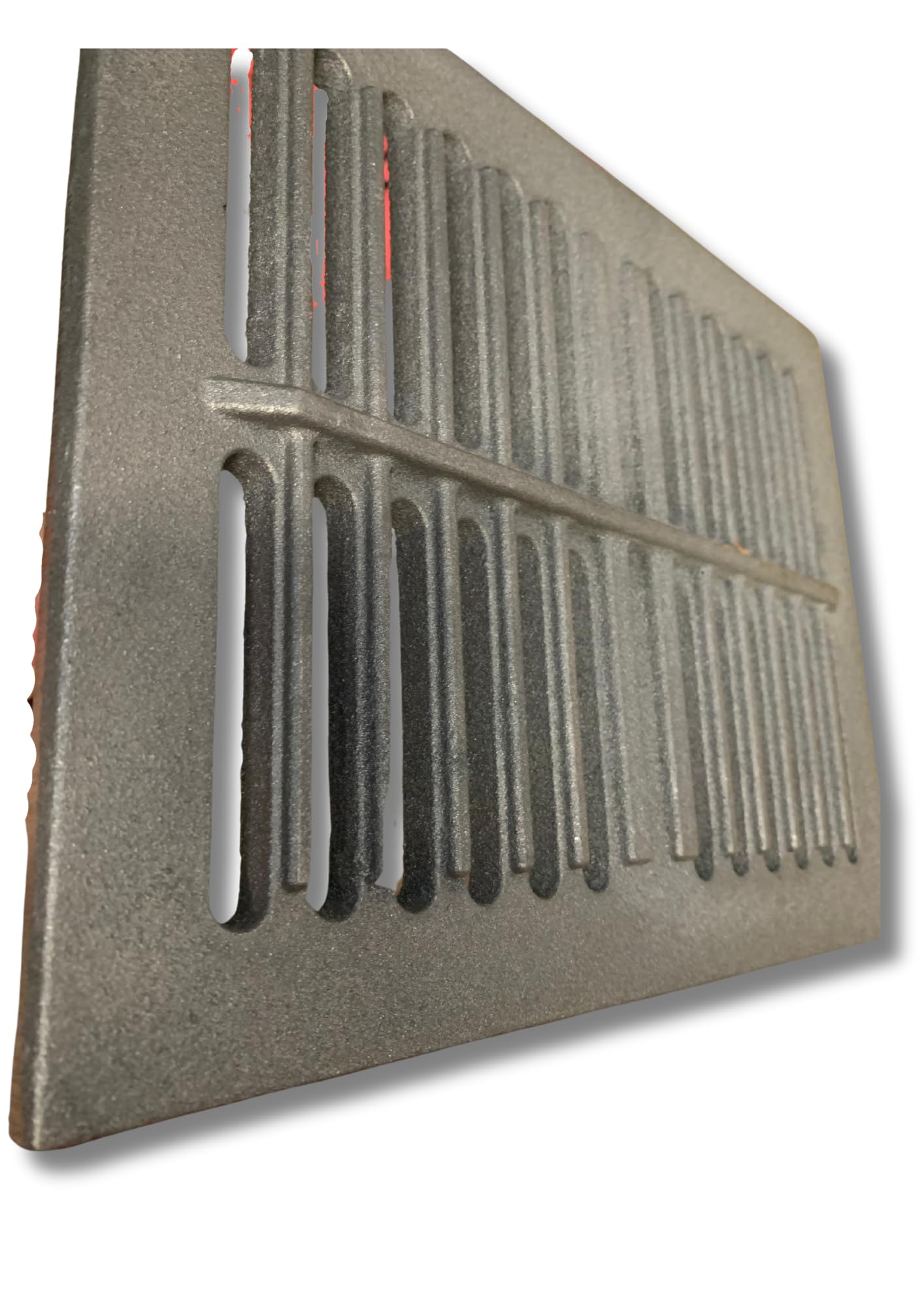 Rejilla de hierro fundido para chimeneas 34 x 24,8 x 1 cm