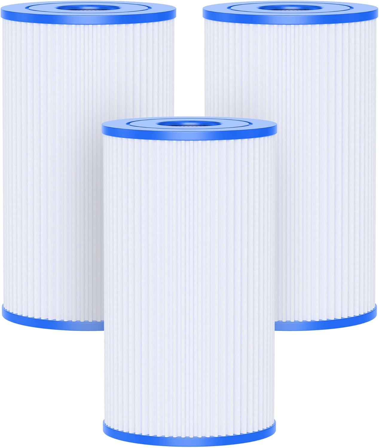 AQUALTRA Pool Filter B Compatible with 29005E Easy Set Swimming Pool Filter Cartridge, 10" x 5 3/4" Above Ground Pool Filters 3 Pack