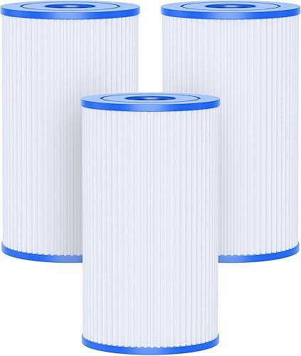 AQUALTRA Filtro de piscina B compatible con 29005E Cartucho de filtro de piscina fácil de instalar, 10 x 5 34 pulgadas, filtros de piscina sobre el