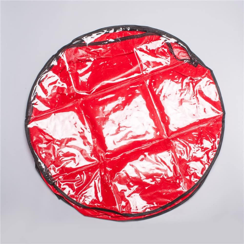 LELAMP 2pcs Wreath Storage Bag with Clear Window Garland Xmas Wreath Container Durable Tarp Material 30 Inch Holiday Wreath Bags Box Storage Bags