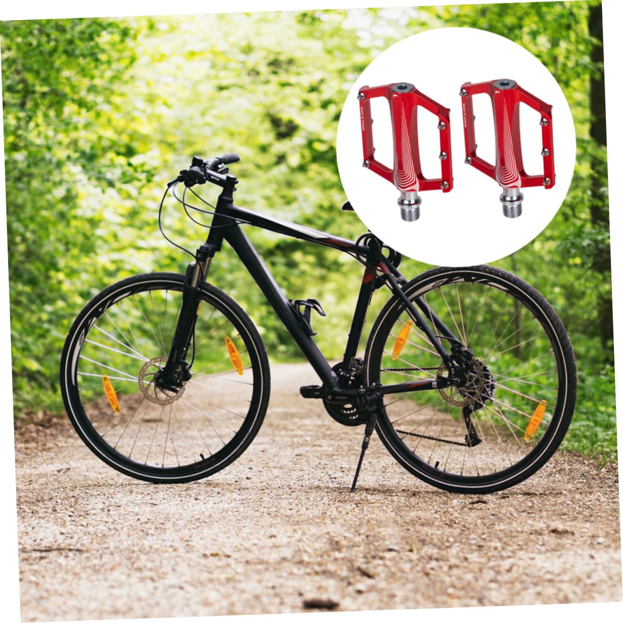 SUPVOX 2 Pedali Bici Cnc Antiscivolo Pedalata Assistita e Sostituzione Facile Accessorio Ciclistico e Resistente per Mountain Bike e