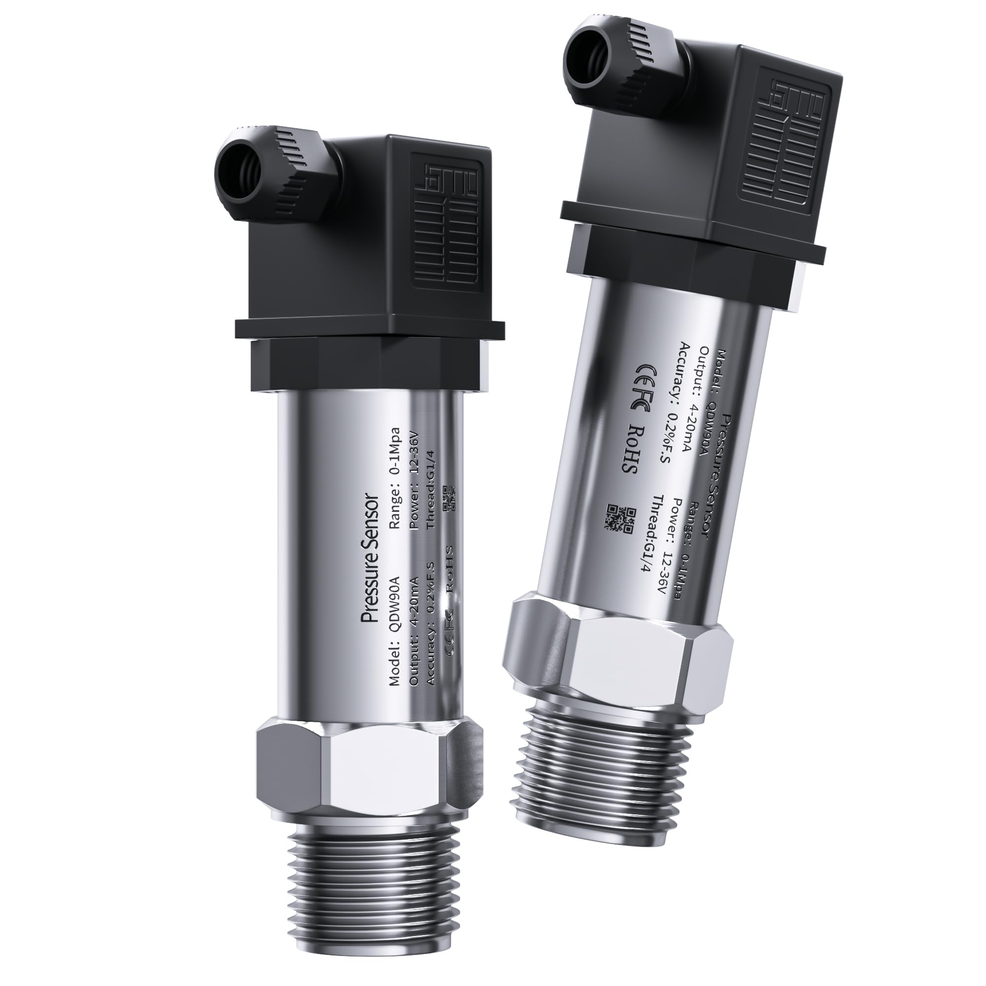 Transmisor de presión pequeño 0-1bar 0-5bar 0-10bar Sensor aire agua 0-5V G1-2 G3-8 transductor rosca 1 Uds(G1-2 thread,0-0.5bar)
