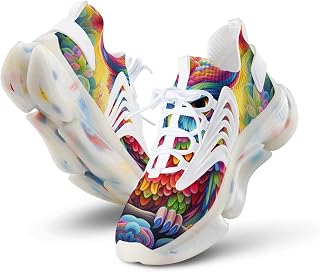 Coloridos búho patrón hombres atléticos Zapatillas de correr transpirable senderismo deporte sneakers