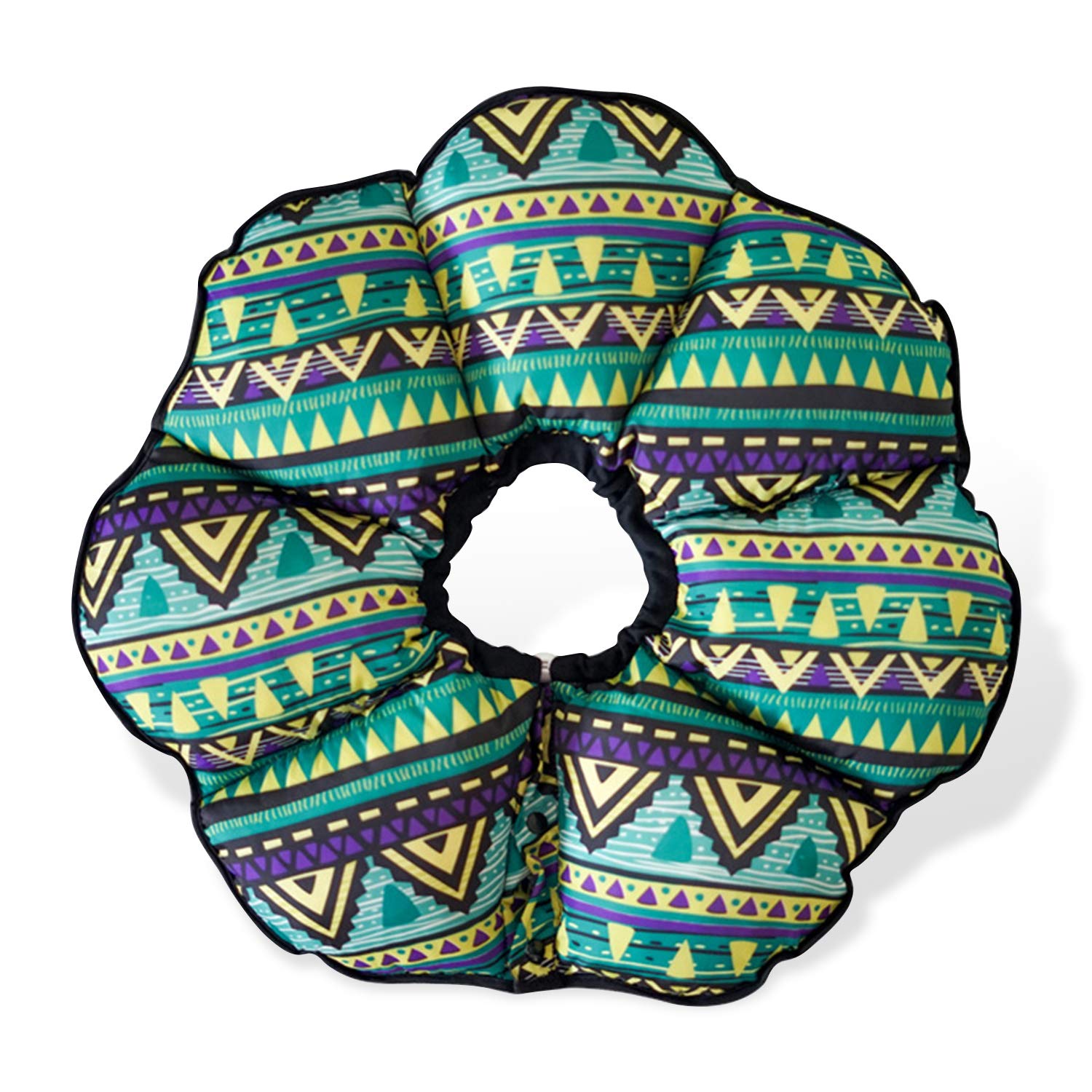 PETCUTE Pet elizabethan collar comfy Dog cone wound healing flower shape inflatable adjustable Dog Recovery Collar XS