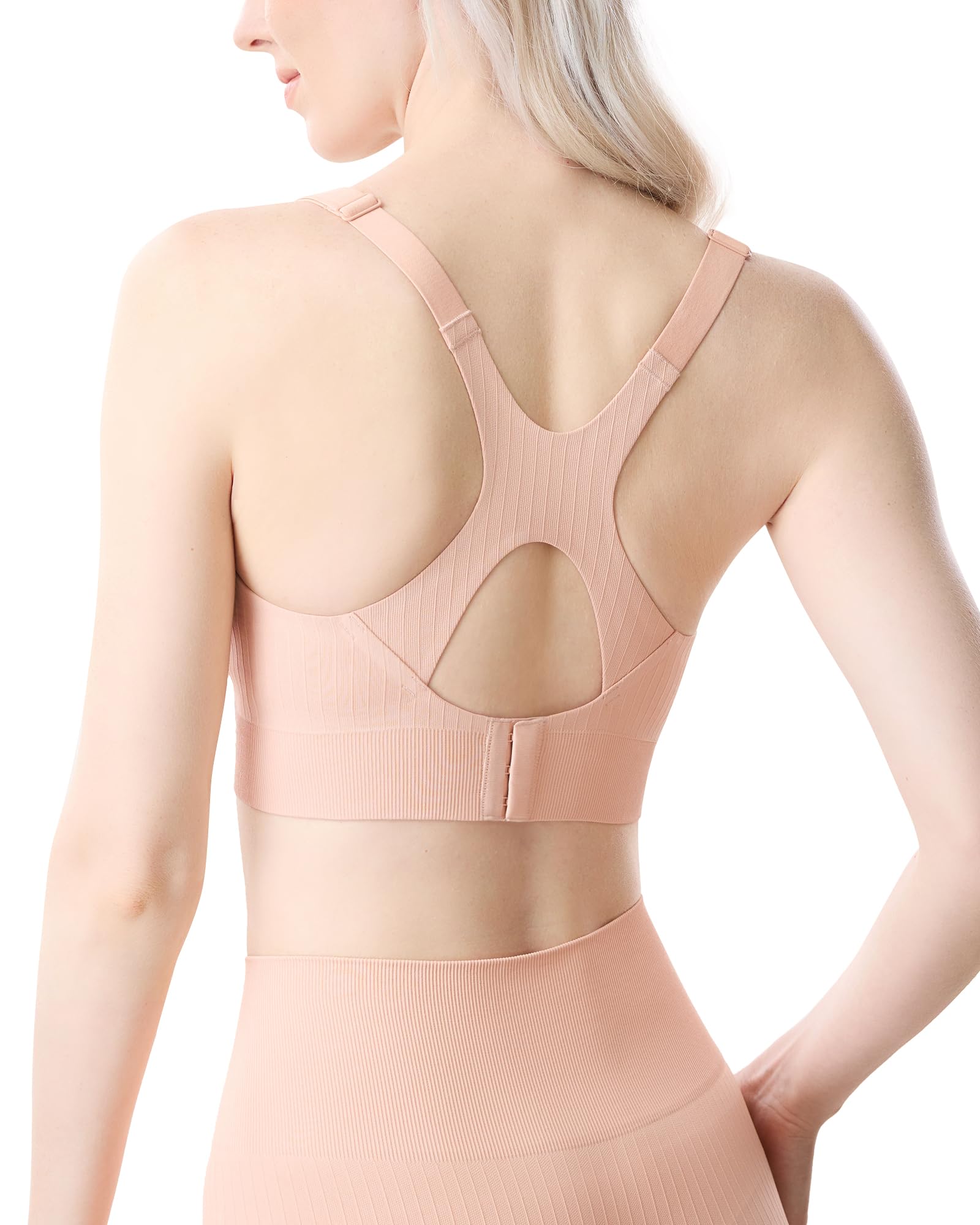 momcozy Sujetador de Lactancia Deportivo，Brasier de Maternidad con Espalda Cruzada, Racerback Sujetador de Lactancia para Yoga y Deporte, Suave y Elástico
