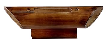 Nagina Wood Carving Works Wooden Bamboo Mobile Stand and Mobile Holder Office Home Supplies