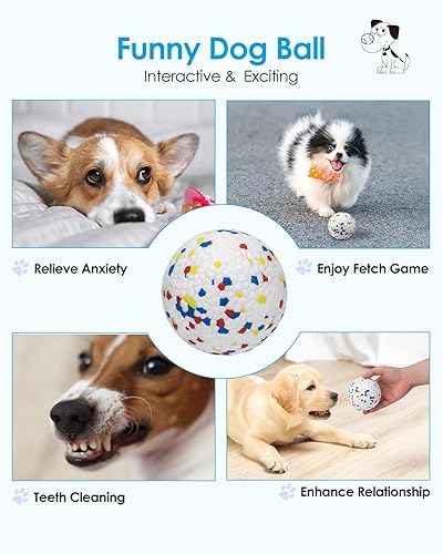 Miniatura 3 de UNISE Pelotas para perros para masticadores agresivos, juguete de agua para perros, juguetes de búsqueda de perros, pelotas de tenis, juguetes