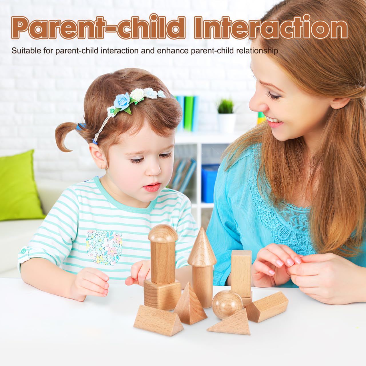 UPKOCH Geometrische Körper Aus Holz 3D Formen Lernspielzeug Ab 3 Jahre Form-Matching-Spielzeug Für Grundschule Mathematisches Hilfsmittel Für Hand-Auge-Koordination Und Logisches Denken