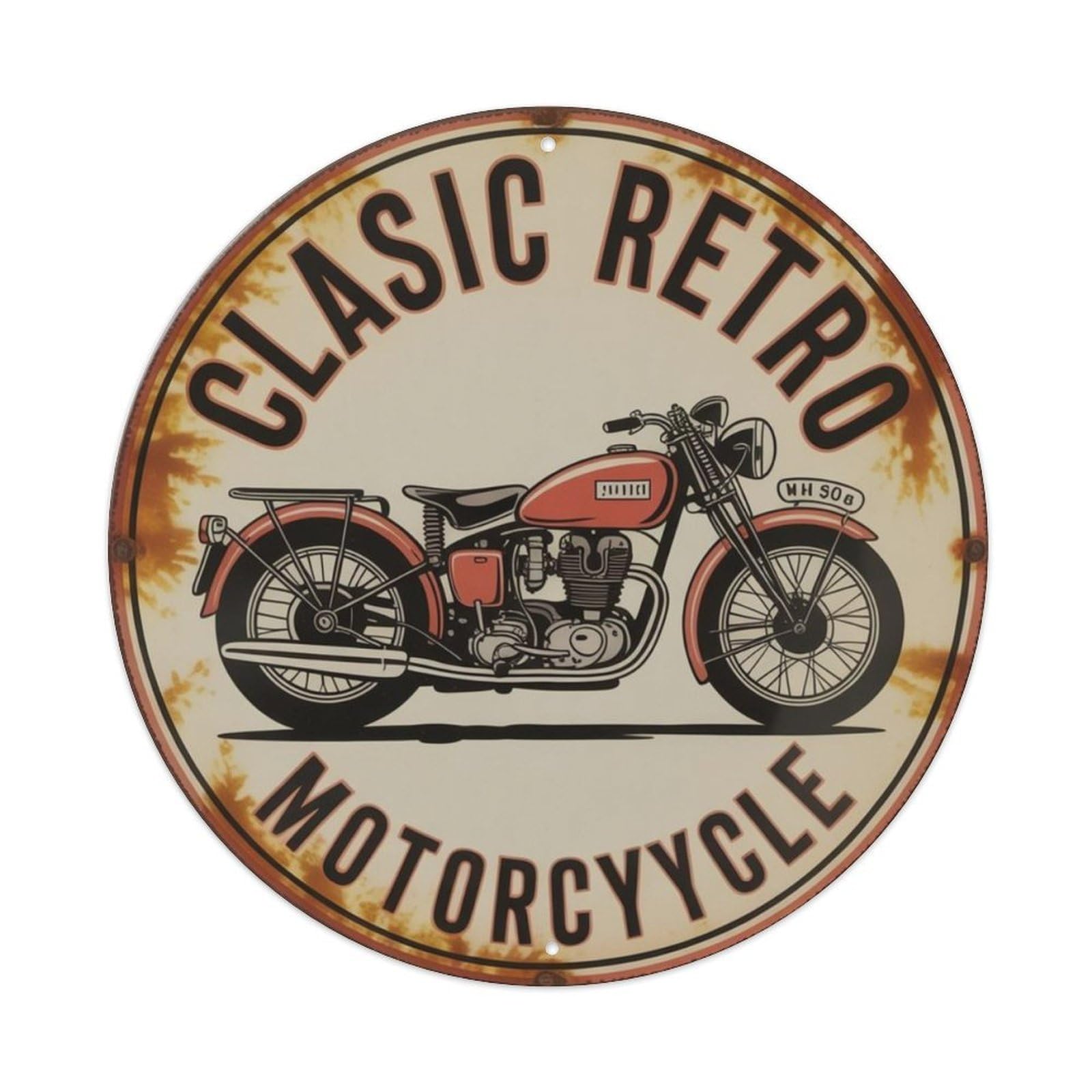 Lvalogy Style Classic Retro Motorcycle Metal Tin Sign Plaque