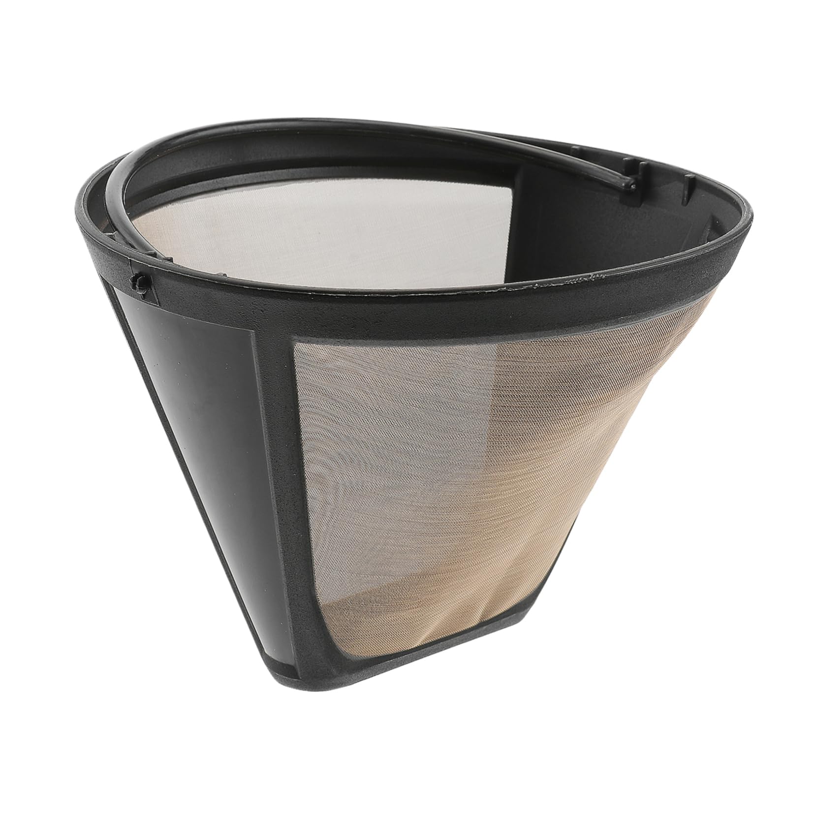 Golden Cone Shape Reusable Coffee Filter Mesh Filter for Drip Coffee Makers Safe to Use Easy to Clean Dishwasher Safe