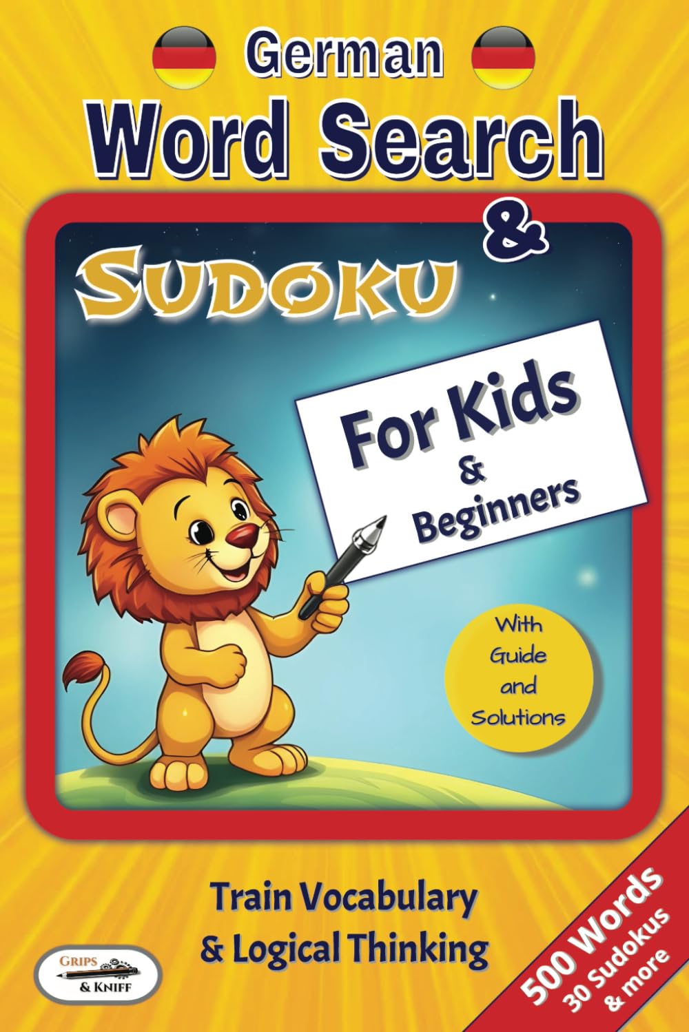 German Word Search & Sudoku for Kids & Beginners: Train Vocabulary and Logical Thinking