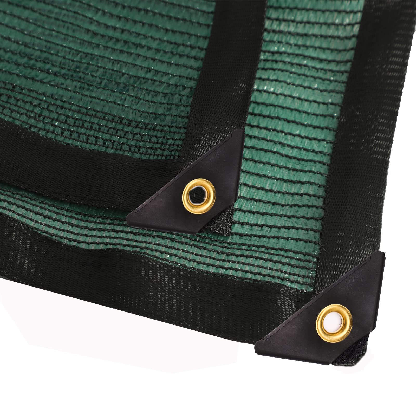 AIMFIKIOR 70% 12 ft X 36 ft Green Shade Cloth Taped Edge with Grommets for Outdoor Plant Cover Patio Tomatoes Barn Kennel Greenhouse