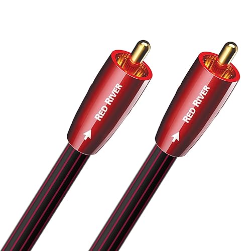 AudioQuest Río Rojo RCA Cable de interconexión de analog-audio con chamarra de PVC (1,0Metro Par)
