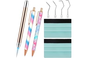 Therwen Lighted Vinyl Weeding Tools 10-Pack: Precision Crafting with LED Illumination