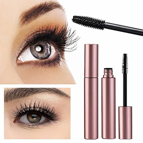Miniatura 4 de Outfmvch Maquillaje de ojos grandes Rímel de seda Delgado Curling grueso Maquillaje no manchado Rímel negro de larga duración Máscara de fibra no