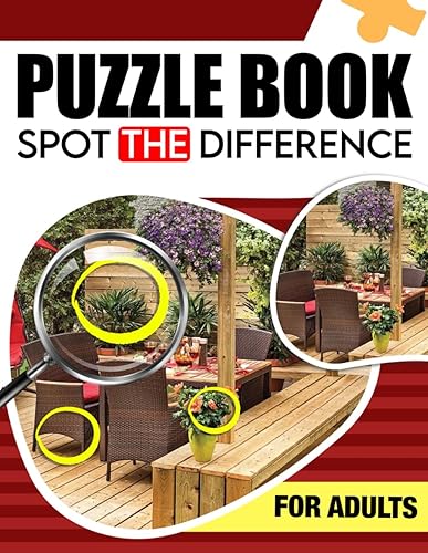 Spot the Difference Puzzle Book for Adults: Find the Difference Picture Puzzles, Find Object Activity Book, Enchanting Images for All Ages, Perfect for Any Occasion, Gift For Birthday (French Edition)