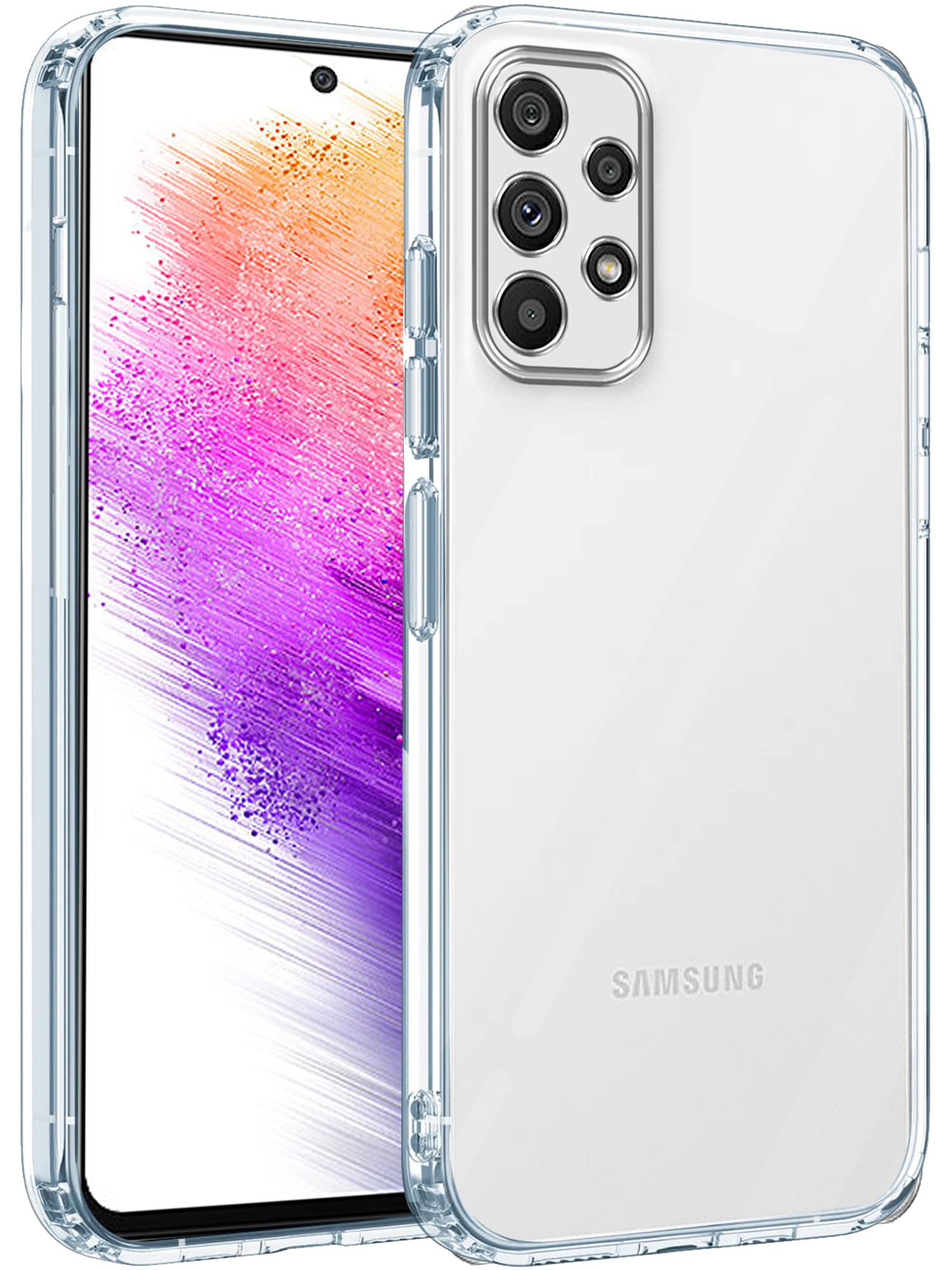 Jkobi Back Cover Case for Samsung Galaxy A73 5G (Silicone Crystal Clear | Pure Camera Protection | Soft and Flexible for Charger and Headphone sockets | Shockproof Bumpers | Transparent) (B0C28J2RM3) Amazon Price History, Amazon Price Tracker