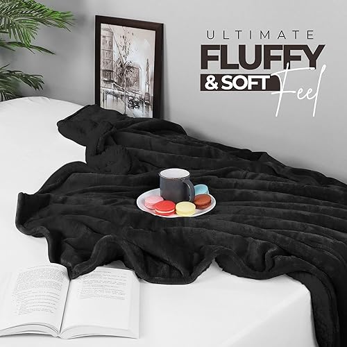 Miniatura 3 de Utopia Bedding Manta Sherpa tamaño individual rosa, 90 x 66 pulgadas  Manta reversible de forro polar de felpa gruesa y cálida de 480 GSM para cama,