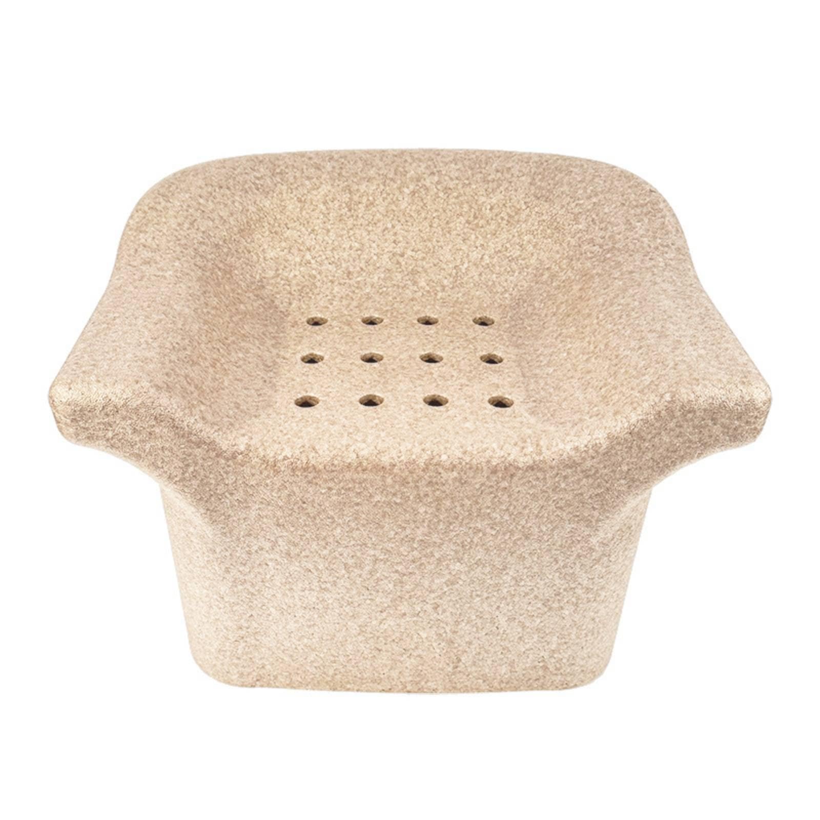 harayaa Sgabello da Doccia in Schiuma Sedia Bagno Sgabello Supporto Sedile Ergonomico Drenante Base Stabile Resistenza Allo Scivolamento Adatto per Assistenza Igiene Personale in Bagno, Beige
