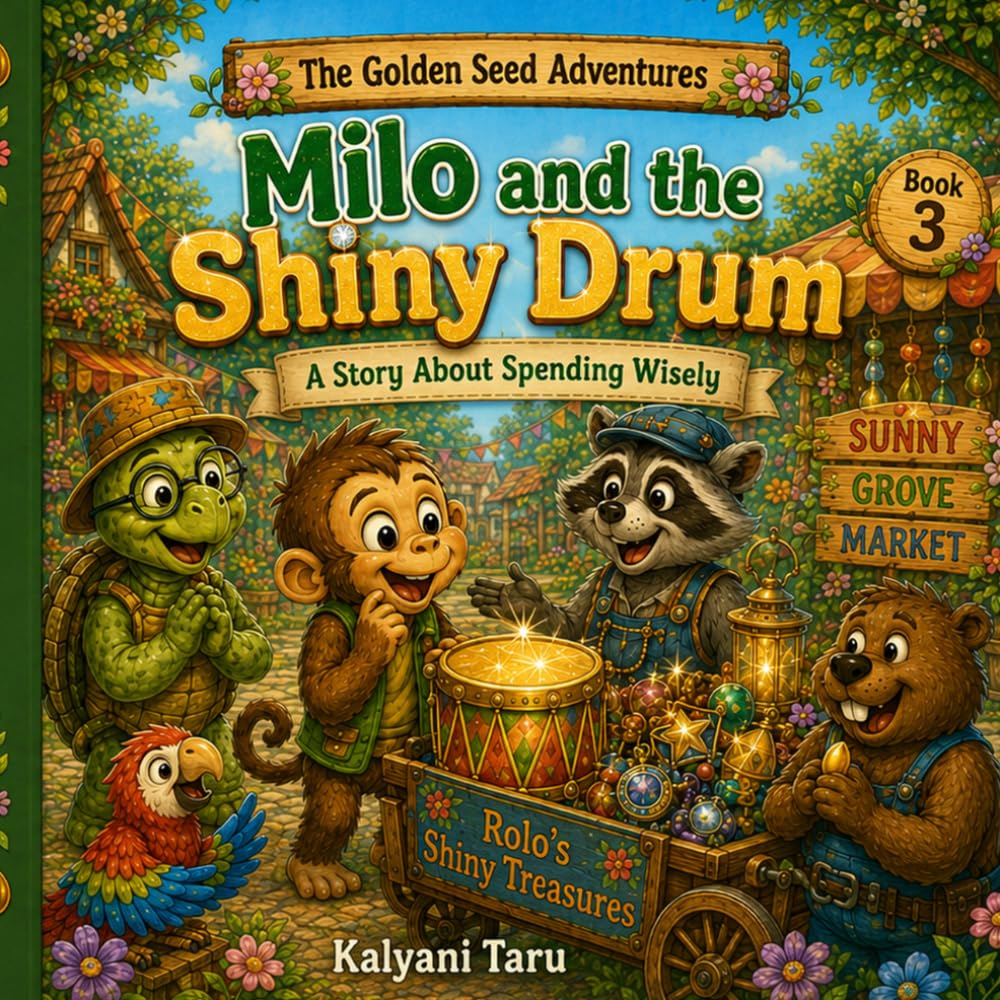 Milo and the Shiny Drum: A Story About Spending Wisely (The Golden Seed Adventures)