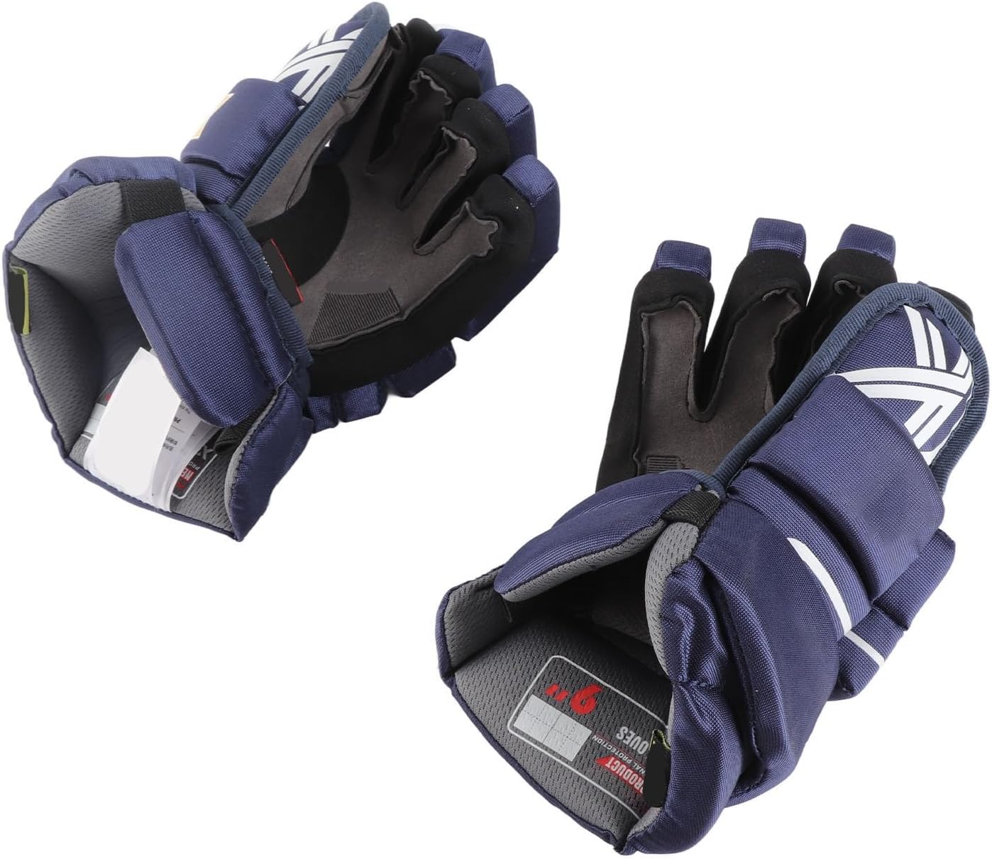 Semme Red Ice Hockey Gloves for Adults Breathable Hand for Ice Hockey and Roller Skating 8 Inches for Comfort and Control (10 Inch)