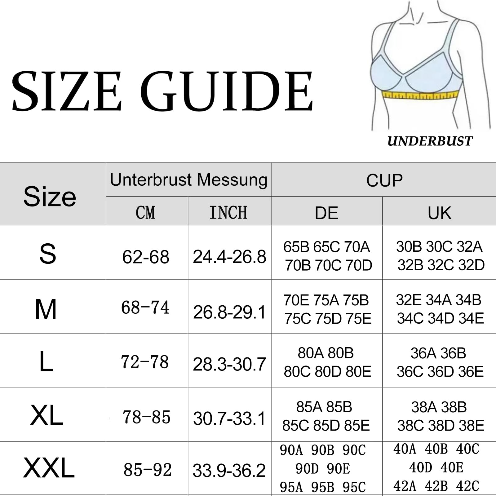 HANERDUN Sport BH Starker Halt Damen Verstellbar Träger Yoga Bra mit Gepolstert Nahtlose Ohne Bügel Breiten Trägern Racerback für Fitness Lauf Joggen