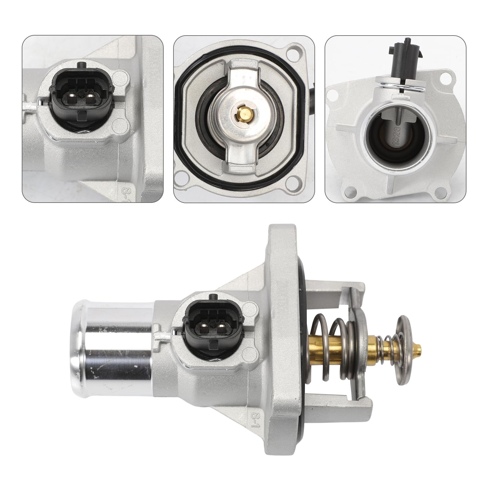 Termostato liquido raffreddamento alloggiamento, guarnizione, sensore 2 poli anteriore sinistro per Cruze Orlando Astra Insignia Vectra Zafira 96984104 Termostato liquido