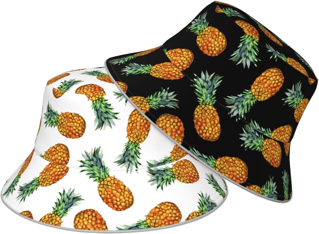 Bucket Hat Beach Summer Sun Hat Reversible Fisherman Hats Double Sided Wearing for Women Men Boys Girls