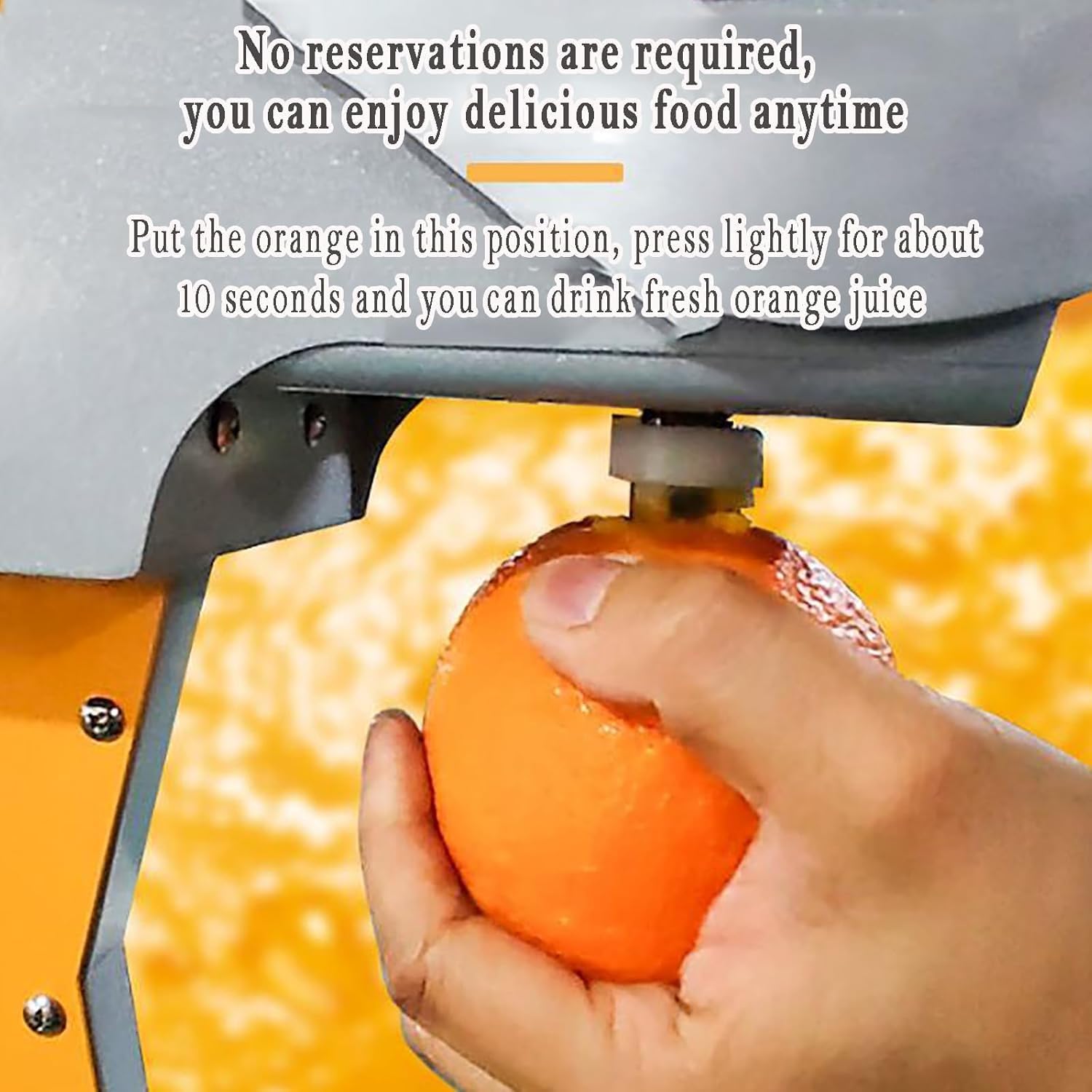 Exprimidor de cítricos eléctrico, Extractor de Jugo Comercial de Acero Inoxidable, fácil de Limpiar,No Requiere PeladoProducción Rápida En10S, Ideal para Tiendas de zumos y restaurantes