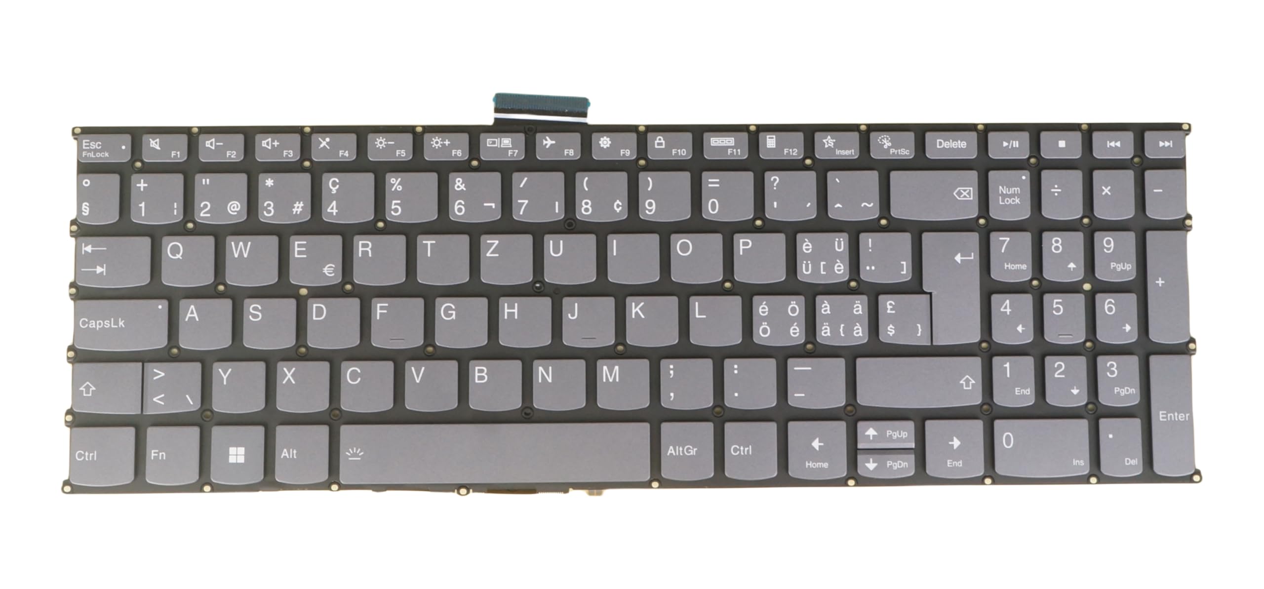 Clavier Azerty Original Lenovo IdeaPad Flex 15 - Pièce 25211032 12U76F0 6862 - D'occasion En état Fonctionnel