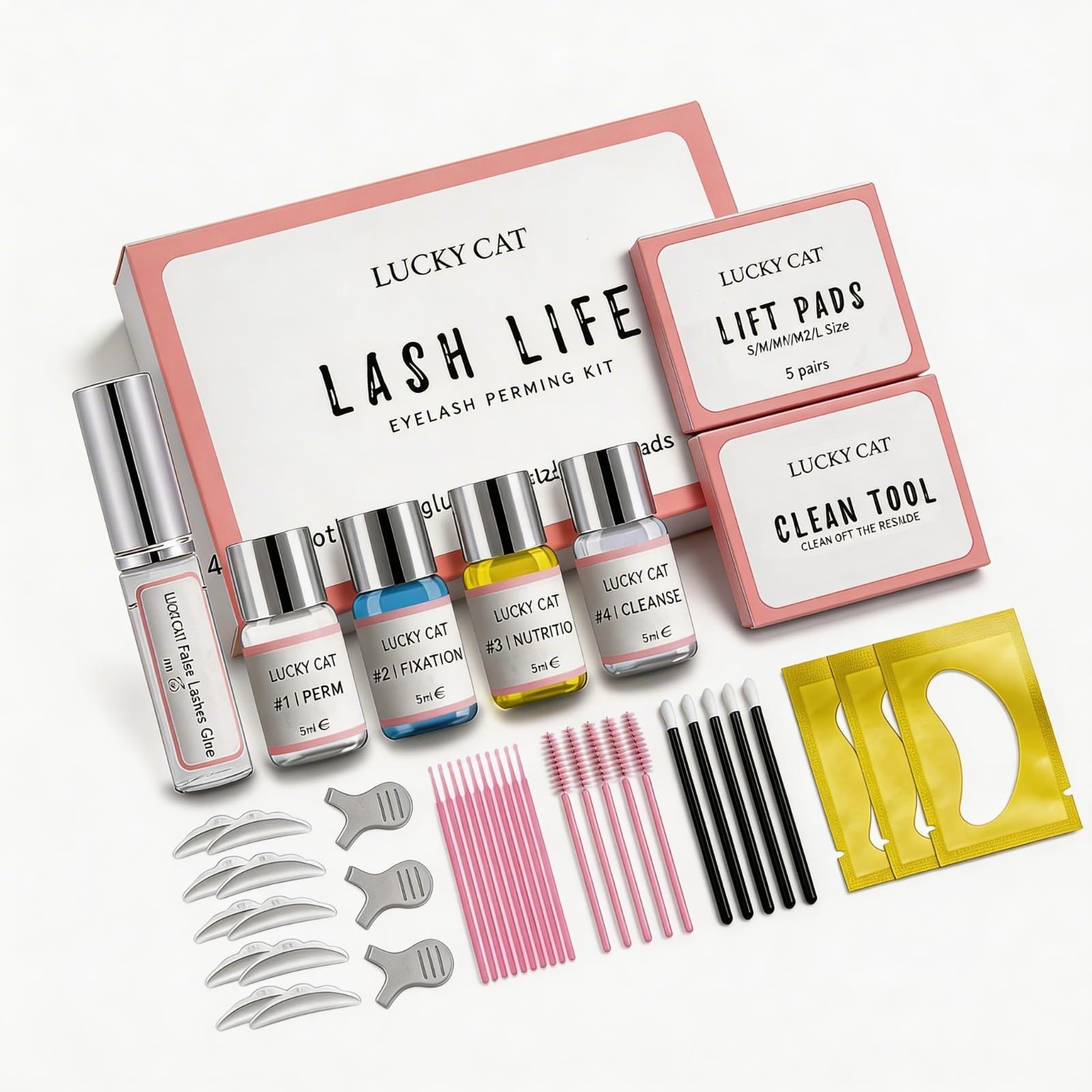 Wimpernlifting Set, 2025 Wimpern & Augenbrauen Lifting Set Professionell, Wimpernwellen Verlängerung Starter Kit, Brow & Lash Lifting Ideal Für Partys, Geburtstage