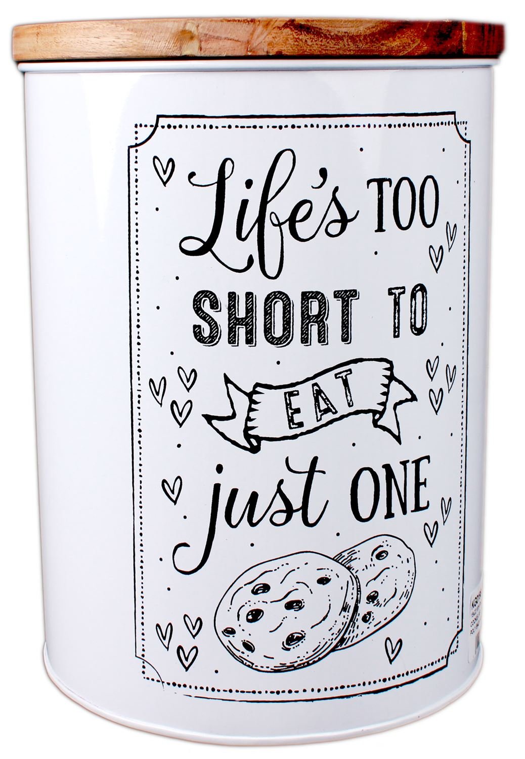 Yasirona Retro Vintage Heart of Home Metal Airtight Biscuit Cookie Food Storage Tin