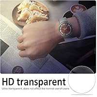 Vista 5 de [Paquete de 4] Protector de pantalla para Samsung Galaxy Watch 6 Classic de 1.732 pulgadas, cubierta protectora de vidrio templado, accesorios