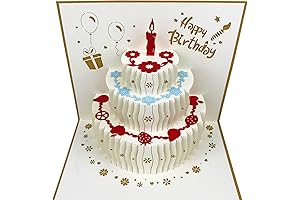 3D AkeKeyDeco Pop Up Birthday Cards
