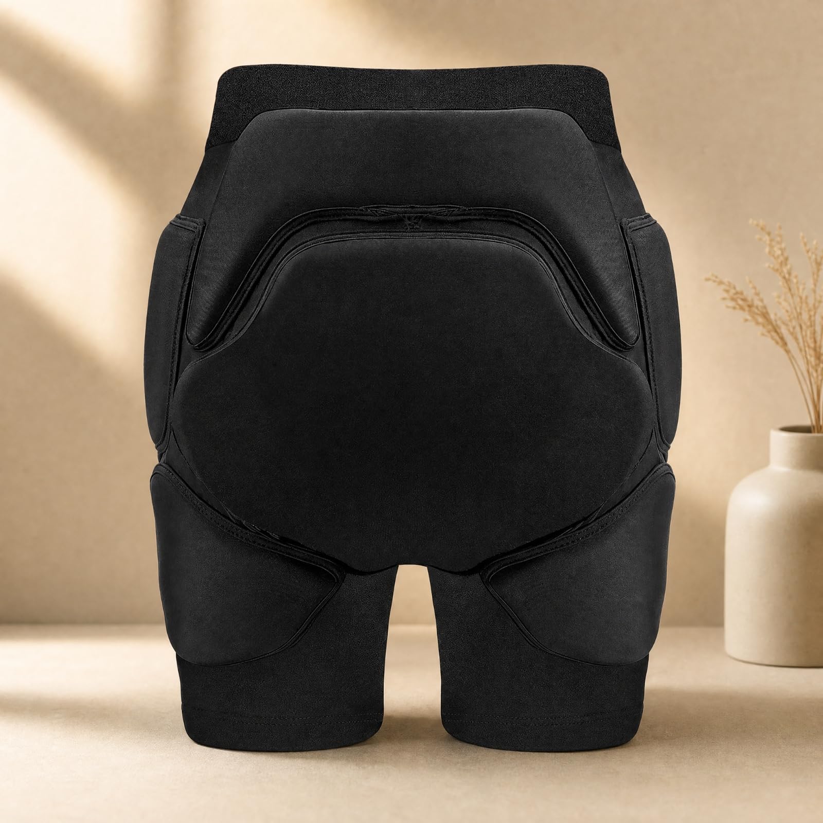 Harilla Hose mit hocichtSchaumpolsterung Gepolstert Ski-Protektorenshorts Stoßdämpfend 3D Hüftprotektor-Shorts für Eislaufen, Rollschuhlaufen