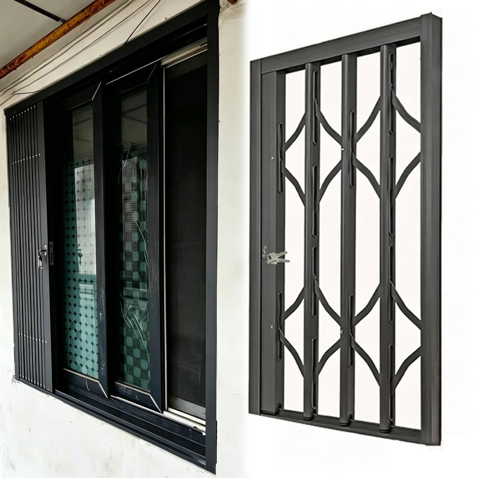 Fenstergitter Einbruchschutz Klappbares Fenstersicherheitsgitter