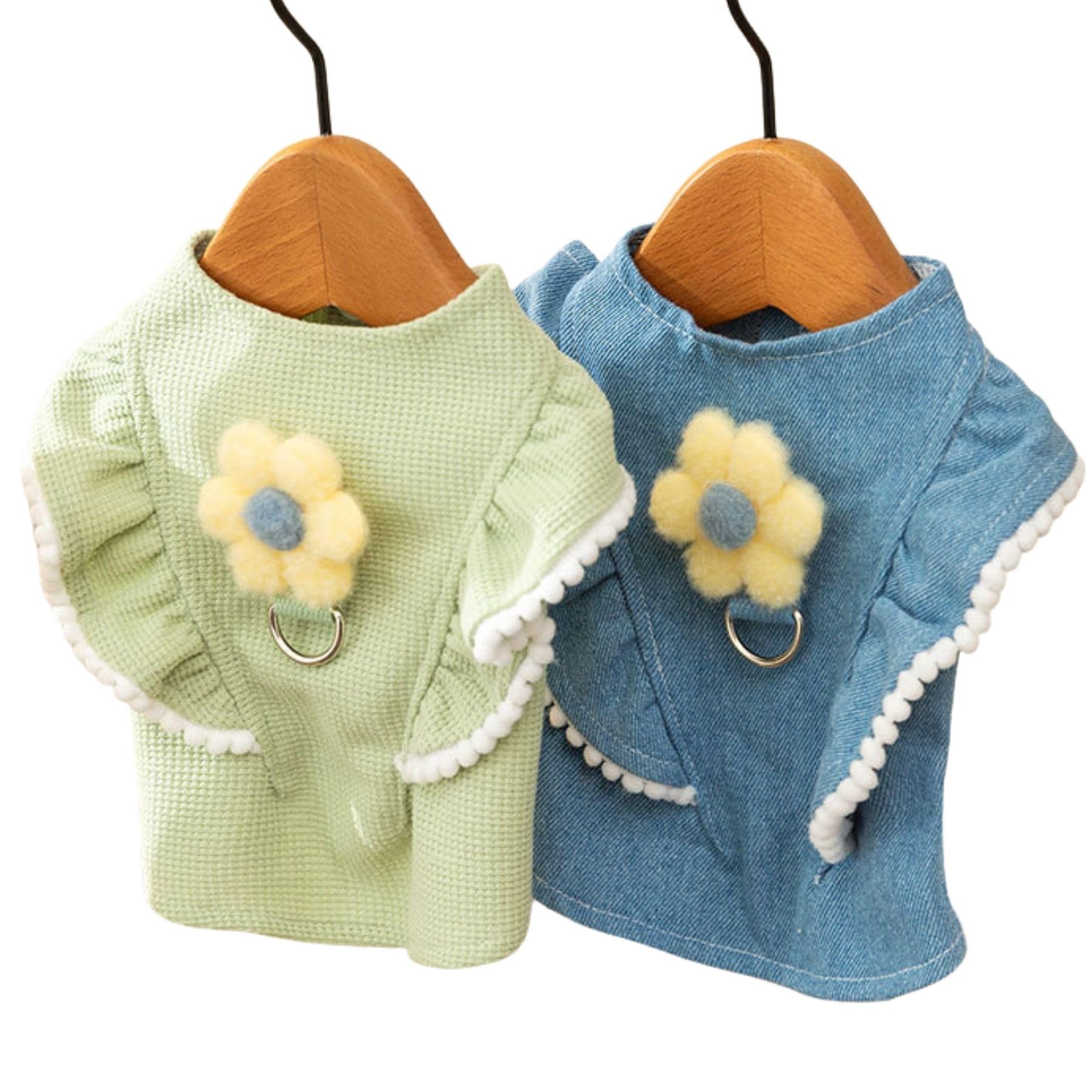 Cute Flower Pet Sweater Dogs Sweater for Winter Cute Coat for Small Medium Dog Dog Shirt for Winter Autumn