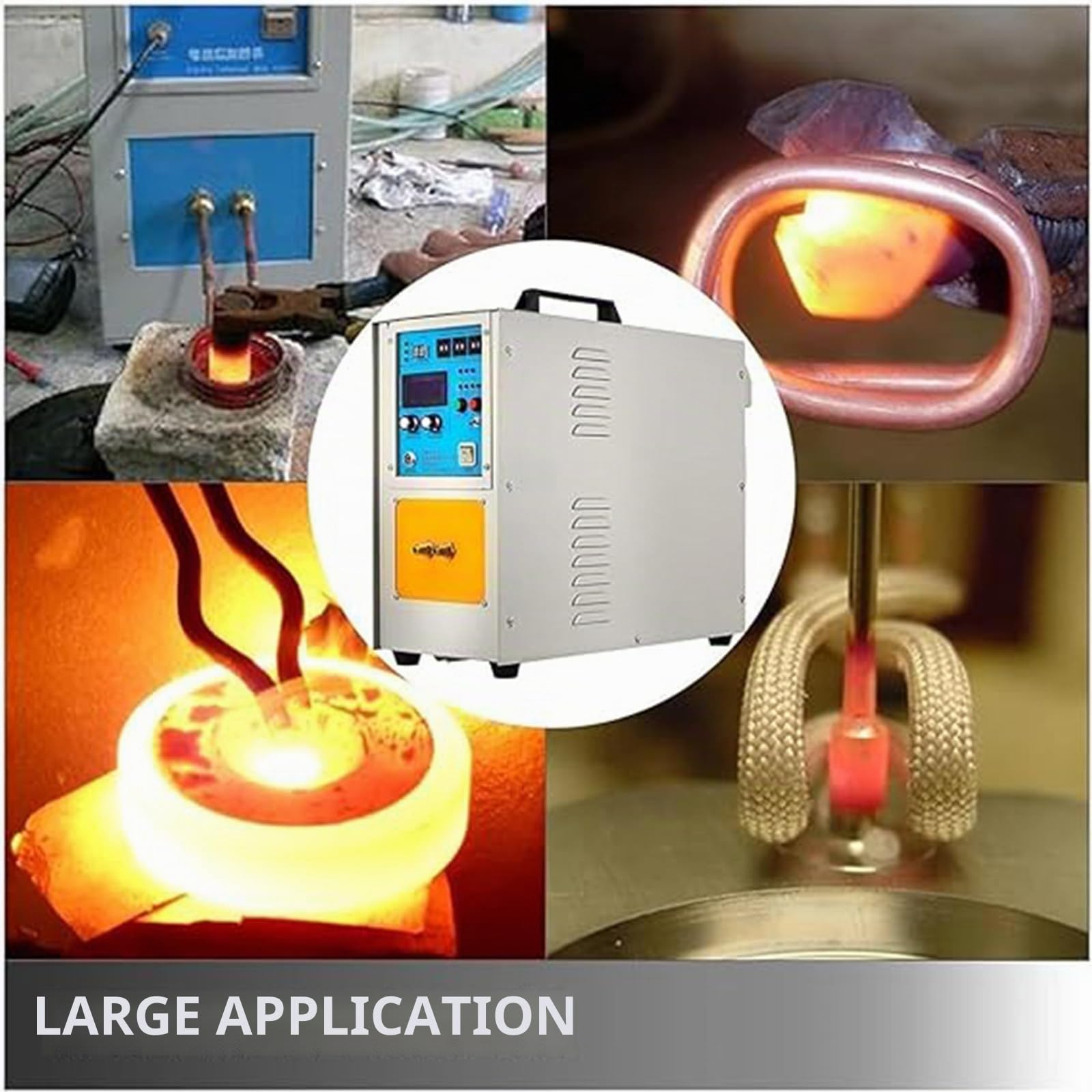 15KW 30-80 KHz Machine de Chauffage par Induction à Haute fréquence Équipement de trempe et de Refroidissement de Tubes en cuivre Brasage et recuit Traitement Thermique