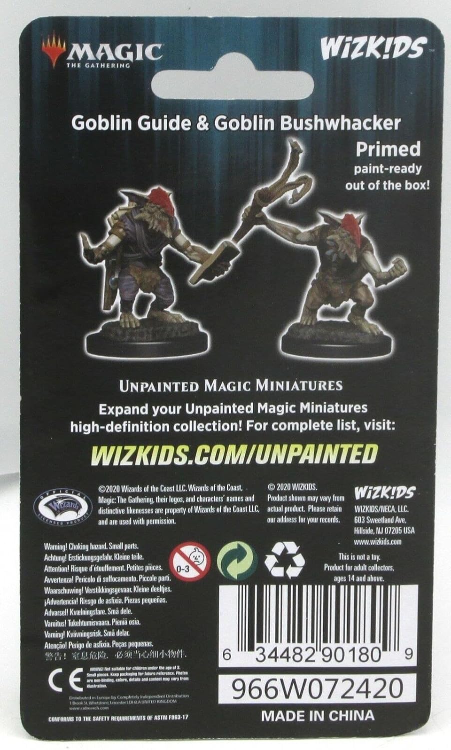 Magic The Gathering Unpainted Miniatures: Goblin Guide & Bushwacker
