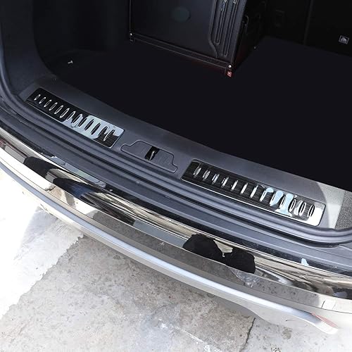 Miniatura 2 de Protector de parachoques trasero cepillado negro de acero inoxidable 304 para Land Rover Range Rover Velar 2017 2018 2019 Accesorios de coche