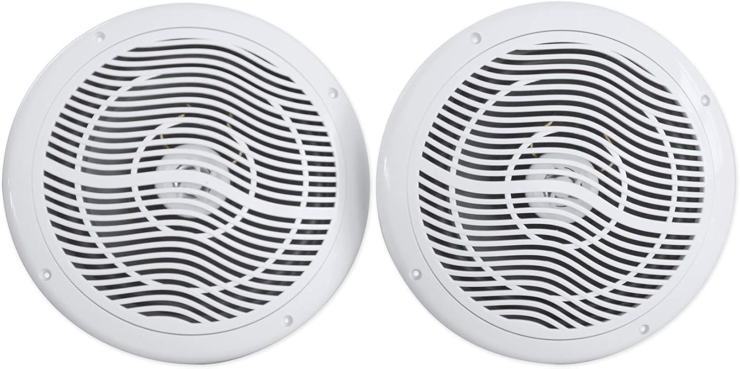 Rockville Pair RMC80W 8" 800W Marine Boat Speakers, 4 Ohm, Waterproof, UV-Resistant, Clear Sound, Durable Build for Boating and Outdoor Audio