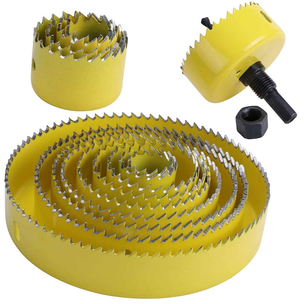 HSEAMALL 20 St Hu00e5lsu00e5g Rund Sku00e4rborrsats, 15 Mm (6 Tum) - 19 Mm (3/4 Tum HSEAMALL 20 St Hu00e5lsu00e5g Rund Sku00e4rborrsats, 15 Mm (6 Tum) - 19 Mm (3/4 Tum