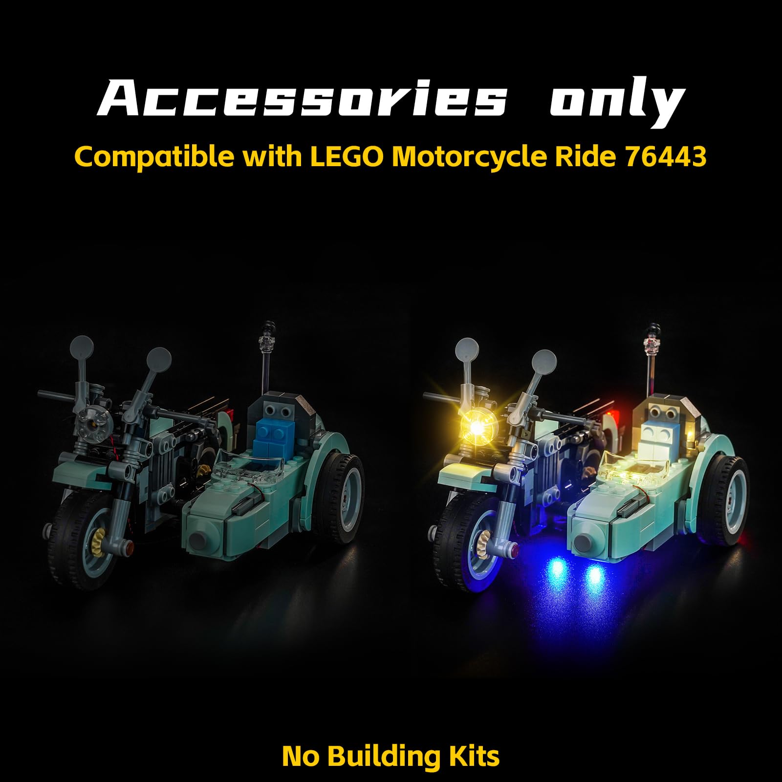 Light Kit Compatible with Lego Hagrid & Harry's Motorcycle Ride 76443 (No Model) - Image 3