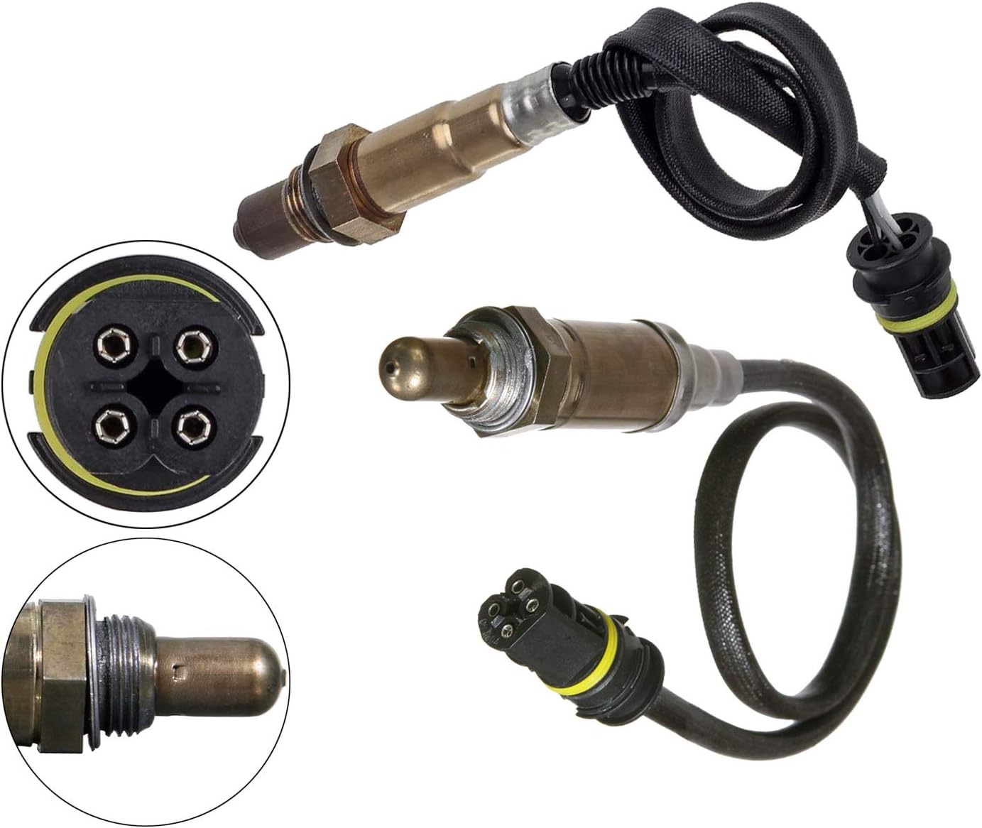 RYNCO Oxygen Sensor Set 234-4883 234-4884 O2 Sensor Replacement for Left Side Upstream or Downstream Chrysler Crossfire 3.2L 08-04
