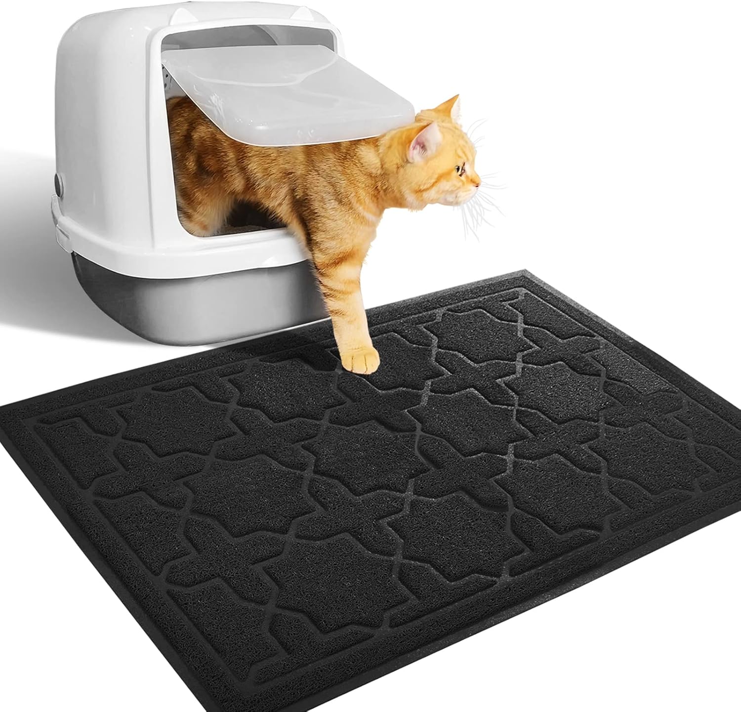 Yimobra Cat Litter Mat, 24"x20" Litter Box Mat with Litter