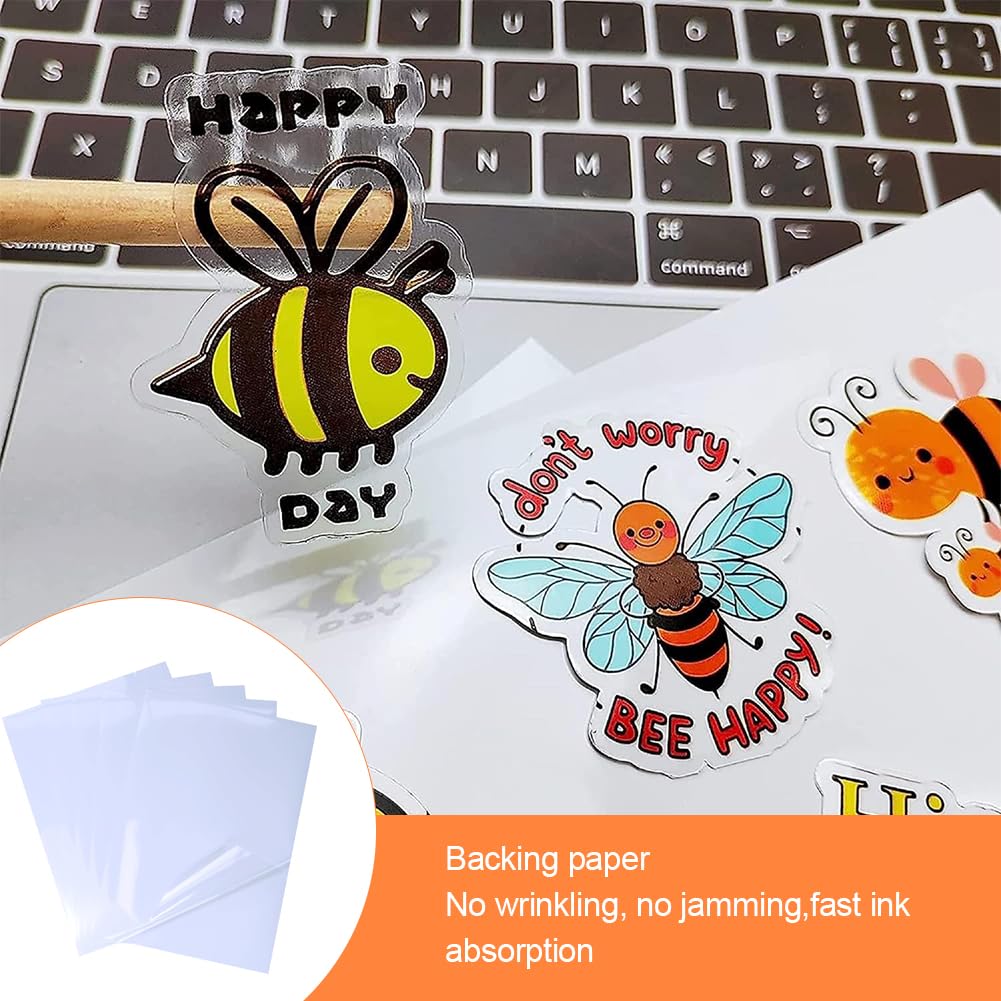 Impresión Inyección Tinta Vinilo Autoadhesivo Transparente - 50 Hojas A4 Para Impresora De Tinta Vinilo Autoadhesivo Impresión